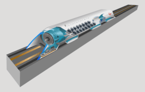 Image of an Hyperloop Concept (Open-source Vactrain or Vacuum Tube Train)