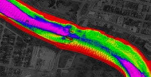 Image of 3DSS Sample Data from the Red River, Manitoba (courtesy Aquatics‐ESI)
