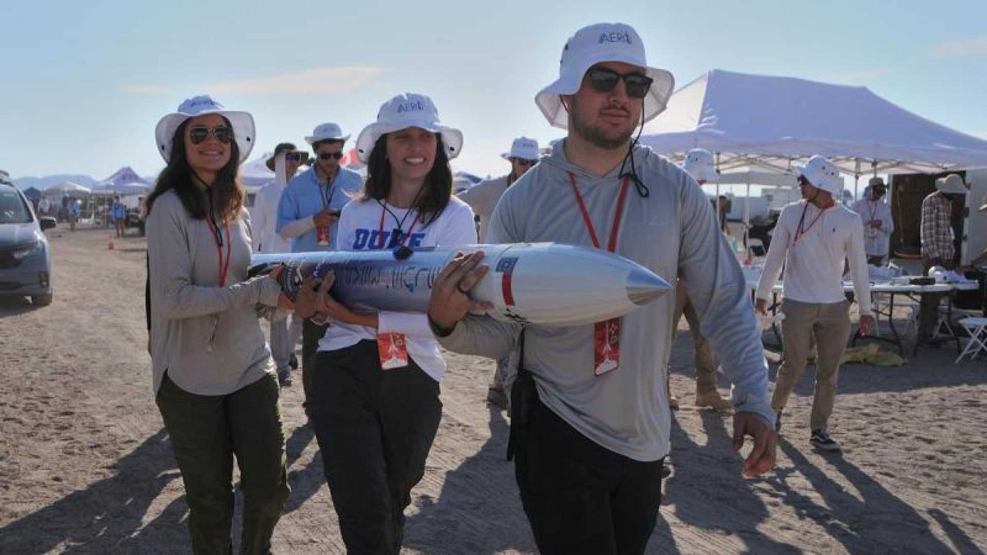 Duke Aero Team Transporting Rocket